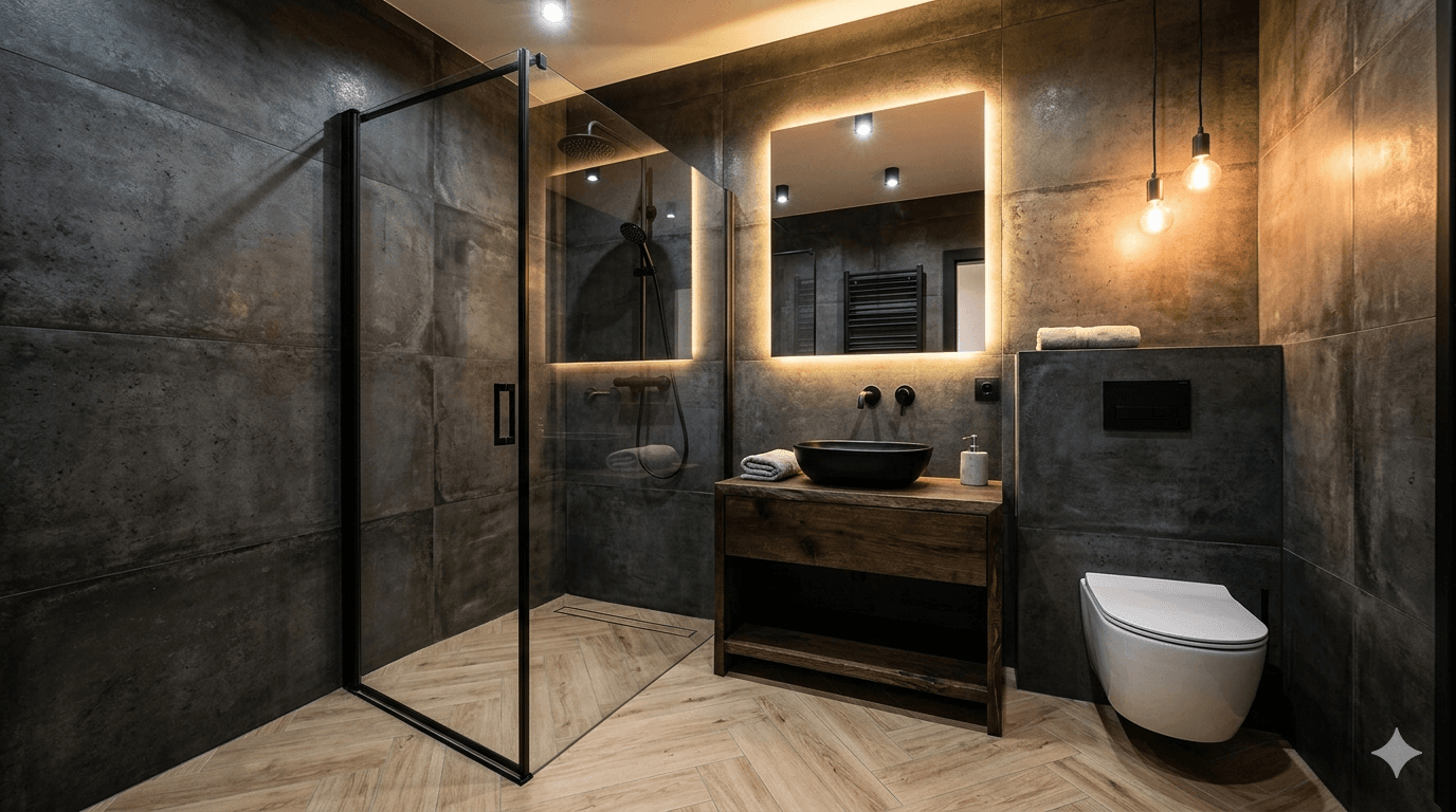 Łazienka w stylu loft